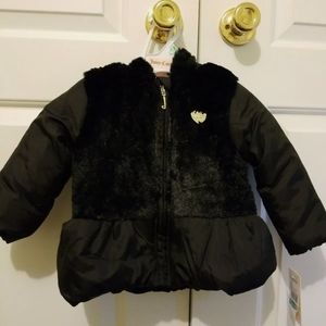 Juicy couture fur jacket size 12 month.